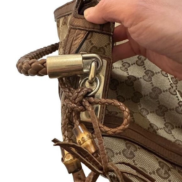 Gucci woven strap Bella tote - Picture 11 of 15